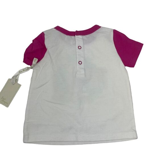 Disney White Pink Dumbo Short Sleeve Shirt NWT Baby Girl 6-9 Months - Picture 4 of 6